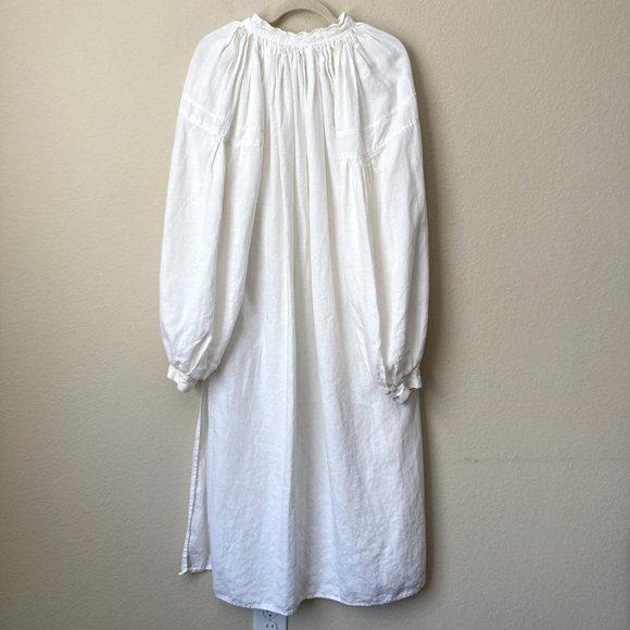 100% Linen Madde Vintage Nightwear Lagenlook Nightgown Dress size 38/M - Picture 11 of 12